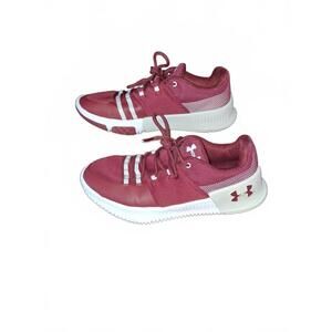 Under Armour Women's Running Shoes - Burgundy and White